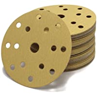 Woltersberger® 50 discos abrasivos excéntricos Ø 150 mm | grano P40 | 15 agujeros dorados | para un lijado óptimo…